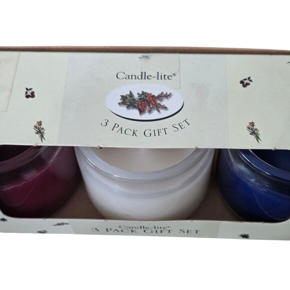 Candle Collection Gift Set Candles Candle-lite Vanilla Blueberry Black Cherry - Picture 4 of 6